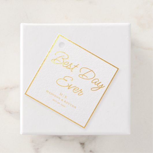 Minimaal en Chic | Trouwen  Bedankjes Labels (Met doos)