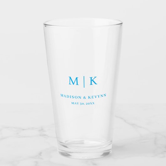 Minimaal en Chic | Trouwen Glas (Voorkant)