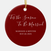 Minimaal en Chic | Trouwen  Keramisch Ornament (Voorkant)