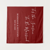 Minimaal en Chic | Trouwen Wandkleed (Voorkant (horizontaal))