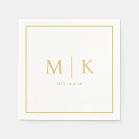Minimaal en Chic | Trouwservetten Servet (Voorkant)