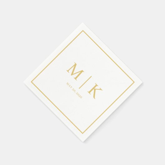 Minimaal en Chic | Trouwservetten Servet (Hoek)