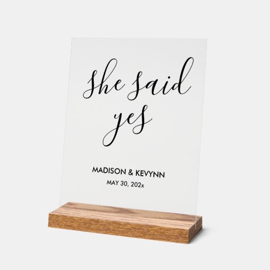 Minimaal en Chic | Weddenschap Acryl Bord (Hoek)