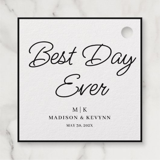 Minimaal en Chic | Weddenschap Bedankjes Labels (Achterkant)