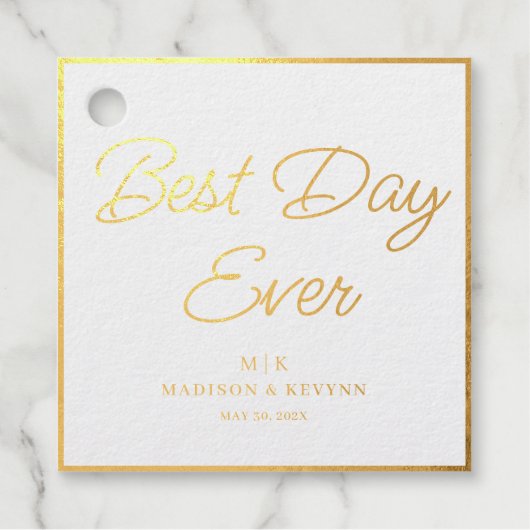 Minimaal en Chic | Weddenschap Bedankjes Labels (Voorkant)