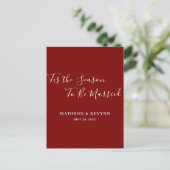 Minimaal en Chic | Weddenschap Briefkaart (Staand voorkant)