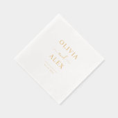 Minimaal en Chic | Weddenschap Folie Servetten (Rechts)