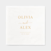 Minimaal en Chic | Weddenschap Folie Servetten (Voorkant)