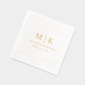 Minimaal en Chic | Weddenschap Folie Servetten (Links)