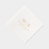 Minimaal en Chic | Weddenschap Folie Servetten (Rechts)