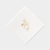 Minimaal en Chic | Weddenschap Folie Servetten (Rechts)