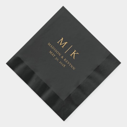 Minimaal en Chic | Weddenschap Folie Servetten (Rechts)
