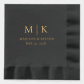 Minimaal en Chic | Weddenschap Folie Servetten (Voorkant)