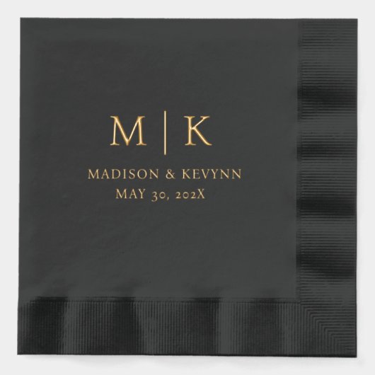 Minimaal en Chic | Weddenschap Folie Servetten (Voorkant)