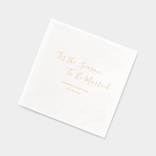 Minimaal en Chic | Weddenschap Folie Servetten (Links)