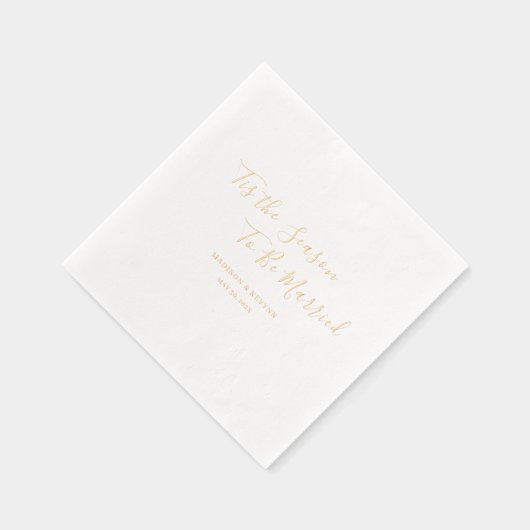 Minimaal en Chic | Weddenschap Folie Servetten (Rechts)