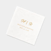 Minimaal en Chic | Weddenschap Folie Servetten (Links)