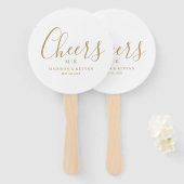 Minimaal en Chic | Weddenschap Handwaaier (Voorkant en achterkant)