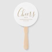 Minimaal en Chic | Weddenschap Handwaaier (Voorkant)