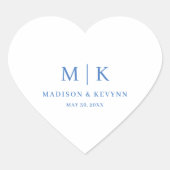 Minimaal en Chic | Weddenschap Hart Sticker (Voorkant)