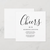 Minimaal en Chic | Weddenschap Kaart (Voorkant / Achterkant)