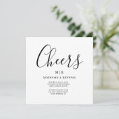 Minimaal en Chic | Weddenschap Kaart (Staand voorkant)