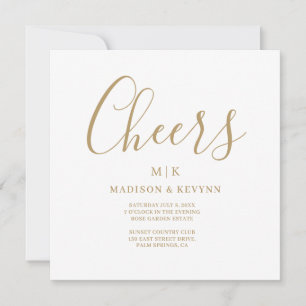 Minimaal en Chic Weddenschap Kaart