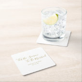 Minimaal en Chic | Weddenschap Napkins Kartonnen Onderzetters (Insitu)