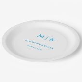 Minimaal en Chic | Weddenschap Napkins Papieren Bordje (Gekanteld)