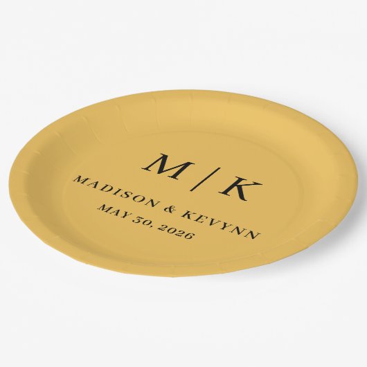 Minimaal en Chic | Weddenschap Napkins Papieren Bordje (Gekanteld)