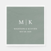 Minimaal en Chic | Weddenschap Napkins Servet (Voorkant)