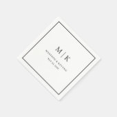 Minimaal en Chic | Weddenschap Napkins Servet (Hoek)