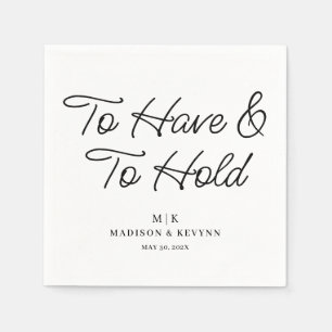 Minimaal en Chic Weddenschap Napkins Servet