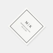 Minimaal en Chic | Weddenschap Napkins Servet (Hoek)