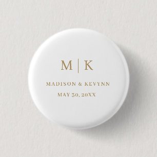 Minimaal en Chic Weddenschap Ronde Button 3,2 Cm