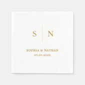 Minimaal en Chic | Weddenschap Servet (Voorkant)