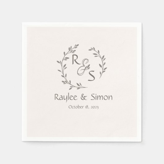 Minimaal en Chic | Weddenschap Servet (Voorkant)