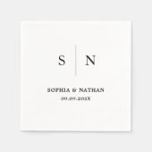 Minimaal en Chic | Weddenschap Servet (Voorkant)