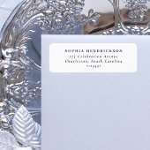 Minimaal en Chic | White en Navy Blue Etiket