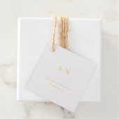 Minimaal en Chic | Zwart en Wit Bruiloft Bedankjes Labels (Met doos)