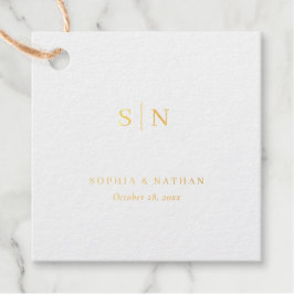Minimaal en Chic | Zwart en Wit Bruiloft Bedankjes Labels