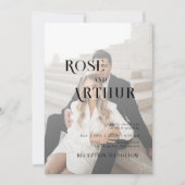 Minimaal en chic zwart en wit kaart (Voorkant)