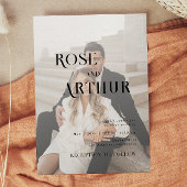 Minimaal en chic zwart en wit kaart