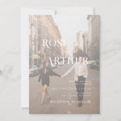 Minimaal en chic zwart en wit kaart (Voorkant)