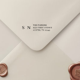 Minimaal en Chic | Zwart en Wit Zelfinktende Stempel