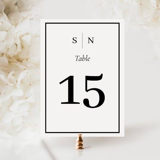 Minimaal en Chic | Zwart-witgrenshuwelijk Kaart