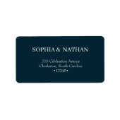 Minimaal en Chic | Zwarte bruiloft Etiket (Voorkant)