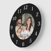 Minimaal en chique | Aangepaste foto en familienaa Grote Klok (Hoek)