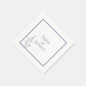 Minimaal en Chique Blauw Servet (Hoek)