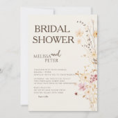 Minimaal en chique | Boho Wildflower Vrijgezellenf Kaart (Voorkant)